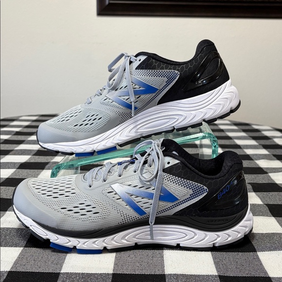 New Balance Cushioning 840v4 Running Shoes Silver Grey Blue Black Men\'s 10.5 main image 5